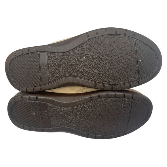 SAS Free Time Walking Shoes Women’s 8 W Beige Suede Oxford Lace Tripad Comfort - Picture 5 of 9